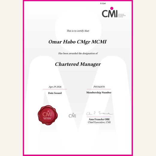 Chartered Management Institute — Chartered Manager (CMgr MCMI)